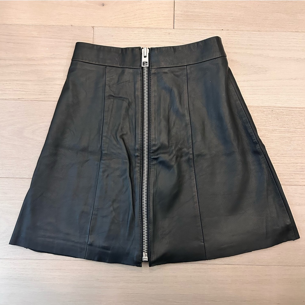 All Saints Leather Skirt US00 - Picture 3 of 3